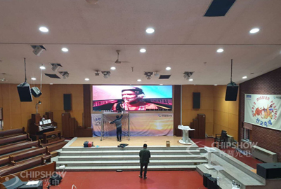 C-Max Indoor P2.5 LED Screen for Church In South Korea 